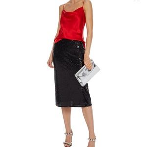 CINQ A CEPT Marta Sequined tulle skirt